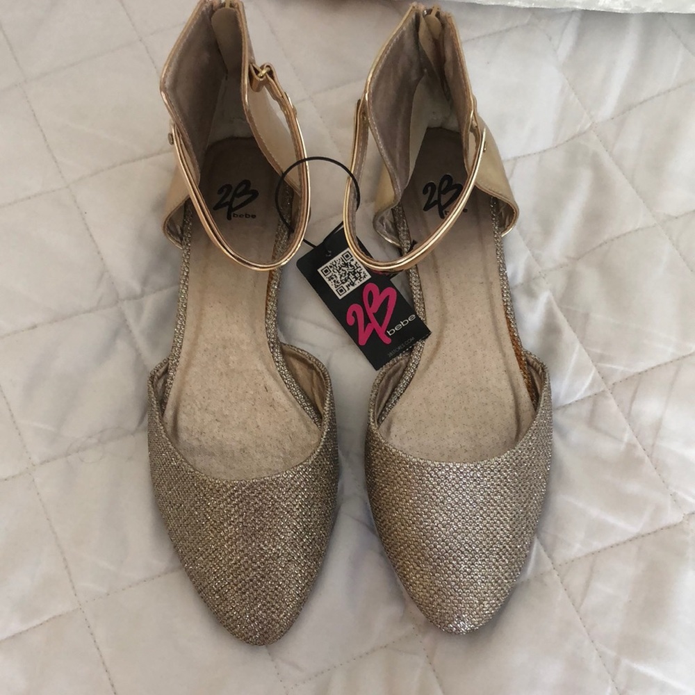 BEBE size 8 flats